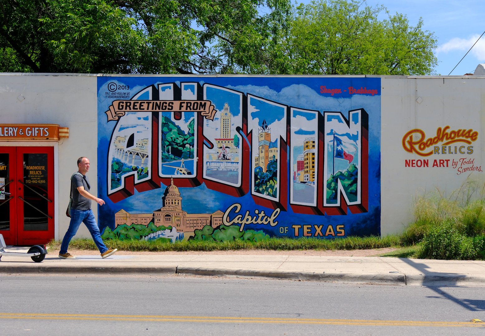 Sign that says Austin The Capital of Texas on it